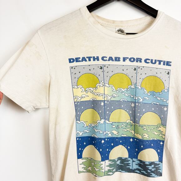 US BLANKS Death Cab for Cutie Band Tee Shirt Adult STAINED - S - Picture 3 of 10